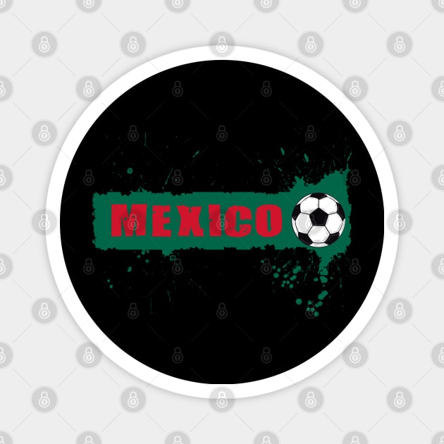 Mexico Soccer Mexico Futbol Football Mexican soccer Flag Jersey Magnet by JayD World